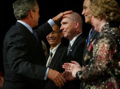 george bush loves balds