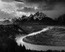 the tetons snake river ansel adams